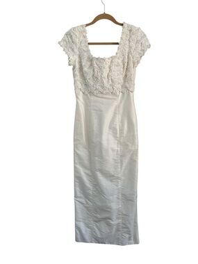 Mori Lee Ivory Lace Bodice Wedding Dress